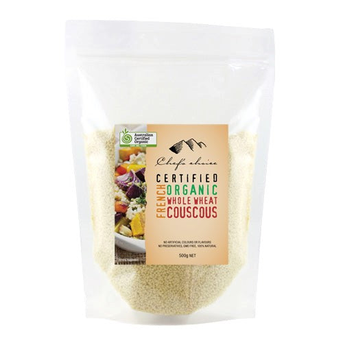 Chef's Choice - Organic Cous Cous - French Whole Wheat 10 x 500g