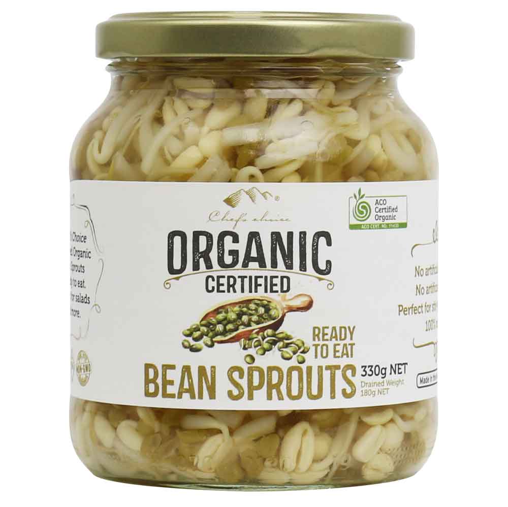 Chef's Choice - Organic In Brine - Bean Sprouts 6 x 330g