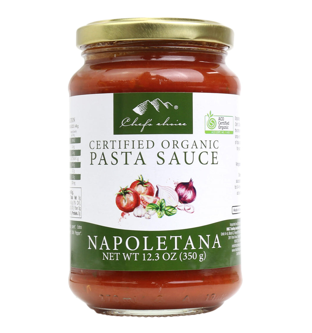 Chef's Choice - Organic Pasta Sauce - Napoletana Pasta Sauce 12 x 350g