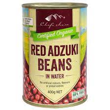 Chef's Choice - Organic Cans - Red Adzuki Beans in Water 12 x 400g