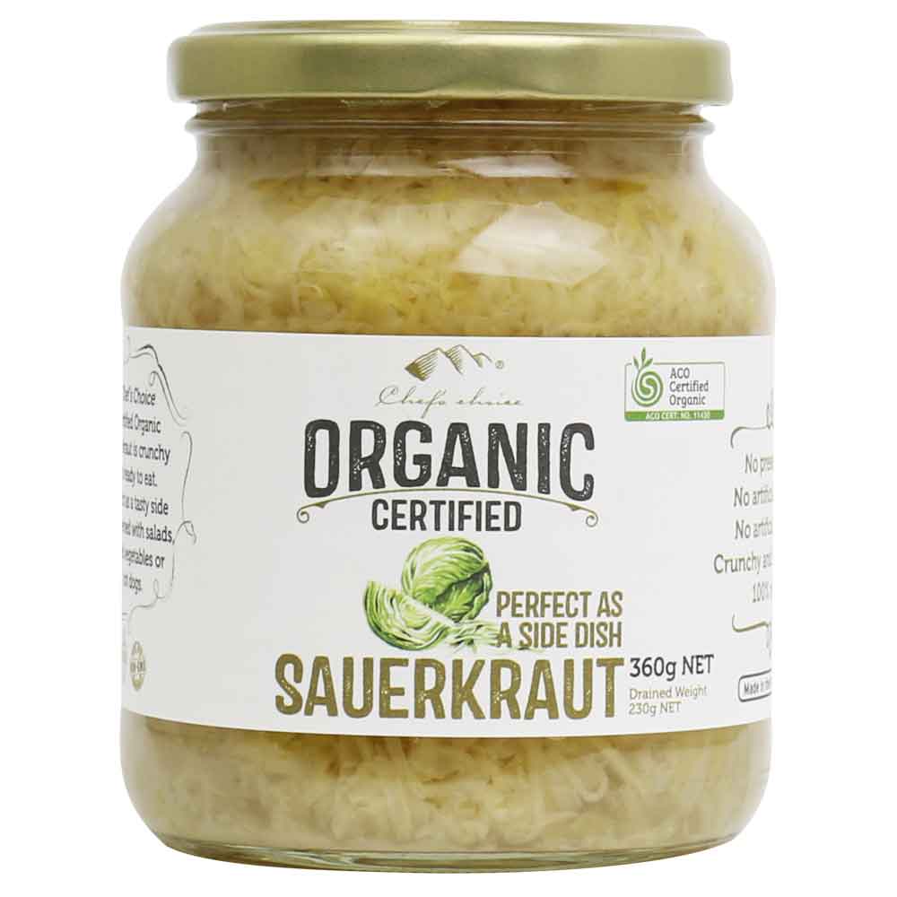 Chef's Choice - Organic In Brine - Sauerkraut 360g 6 x 360g