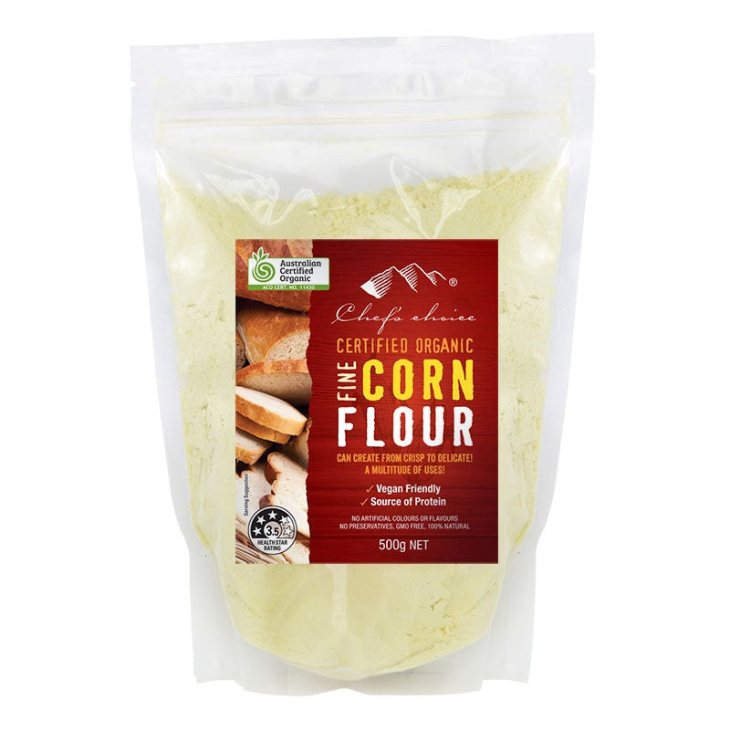 Chef's Choice - Organic Flour - Corn Fine 5 x 500g