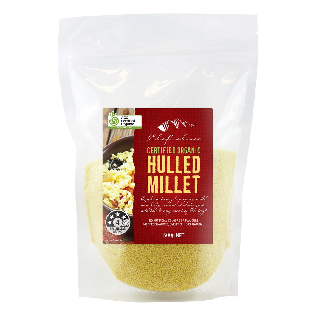 Chef's Choice - Organic Grains - Hulled Millet 4 x 500g