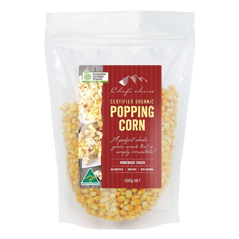 Chef's Choice - Organic Grains - Popping Corn 4 x 500g