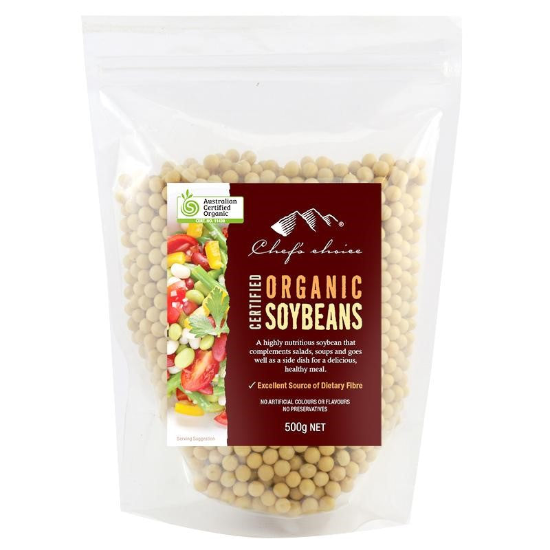 Chef's Choice - Organic Grains - Soy Beans 4 x 500g