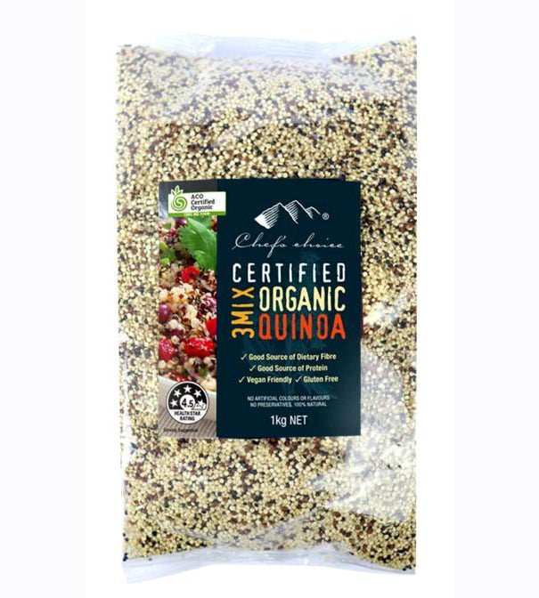 Chef's Choice - Organic Quinoa - 3 Coloured 3 x 1000g