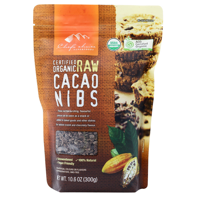 Chef's Choice - Organic Cacao - Raw Nibs 4 x 300g