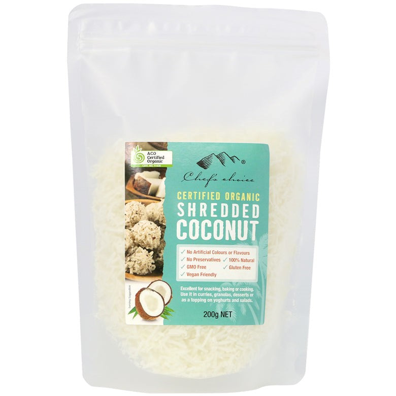 Chef's Choice - Organic Coconut - Shredded 4 x 200g