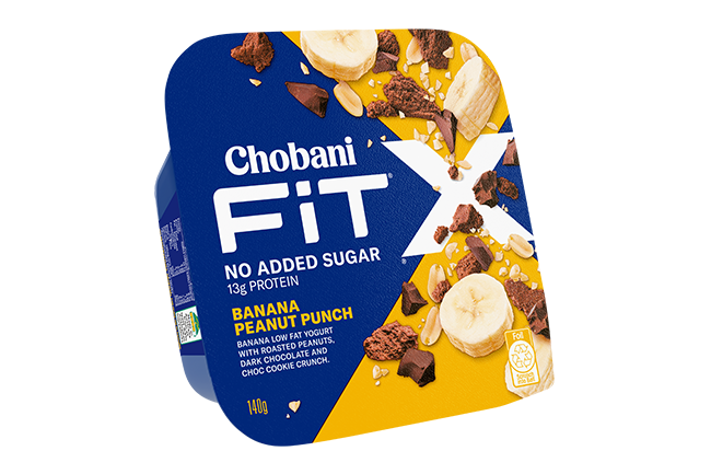 Chobani Fit X Yogurt Flip - Banana Peanut Punch 8 x 140g