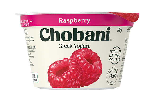 Chobani Yogurt Pots - Raspberry 8 x 170g