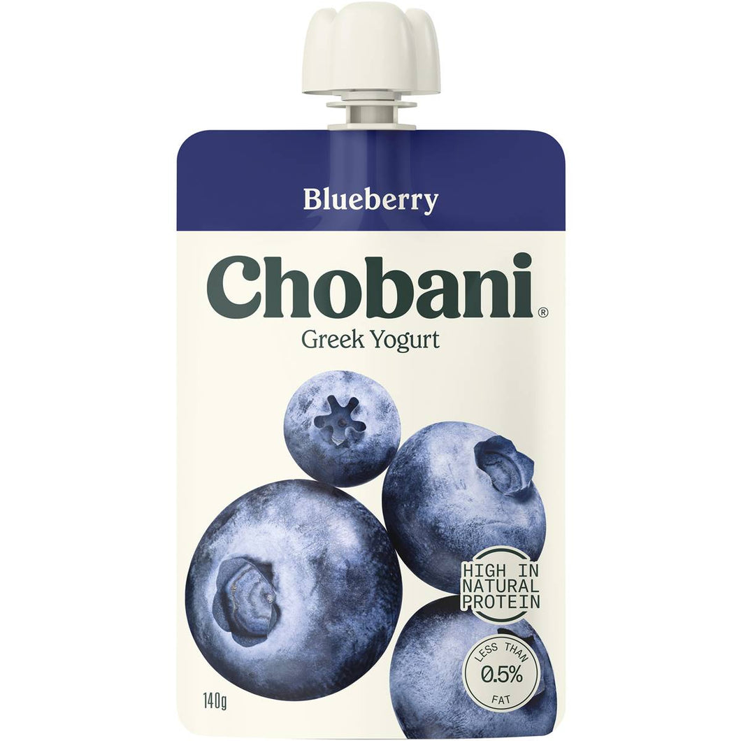 Chobani Yogurt Pouch - Blueberry 8 x 140g