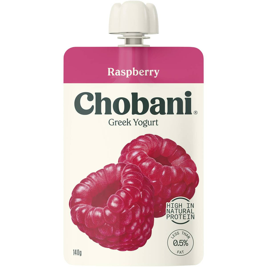 Chobani Yogurt Pouch - Raspberry 8 x 140g