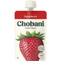 Chobani Yogurt Pouch - Strawberry 8 x 140g