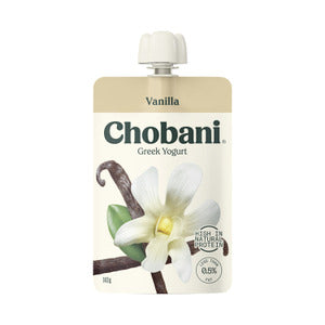 Chobani Yogurt Pouch - Vanilla 8 x 140g