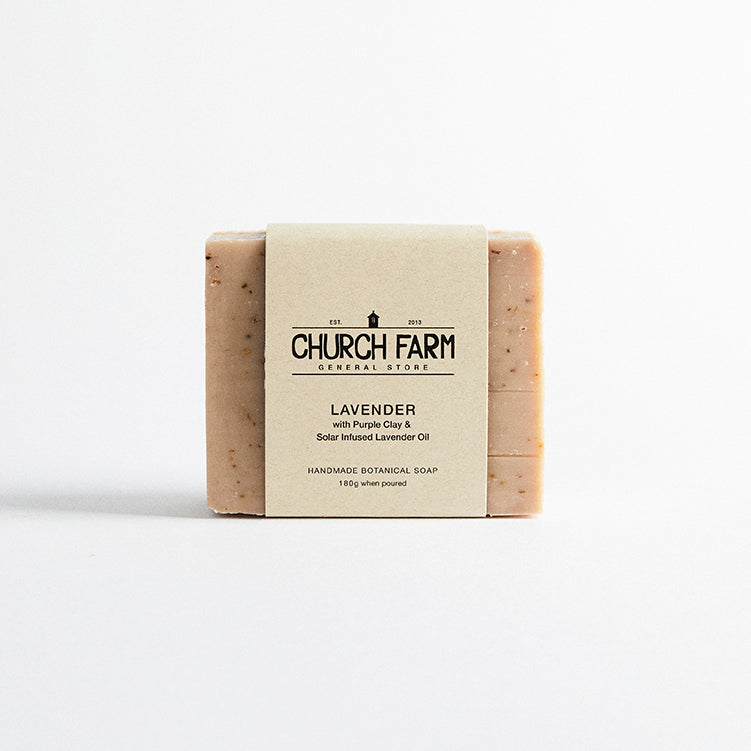 Church Farm - Soap - Lavender and Purple Clay 6 x 180g