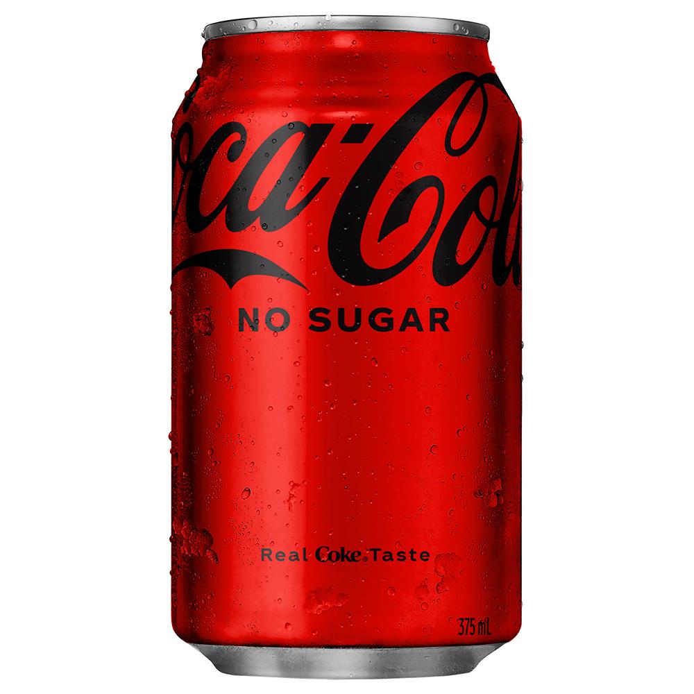 Coca Cola - Soda Can - No Sugar 30 x 375ml