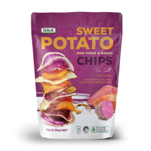 DJ&A - Chips - Sweet Potato - Sea Salt 12 x 70g