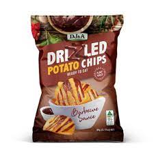 DJ&A - Drizzled Chips - Potato Chips - BBQ 5 x 90g