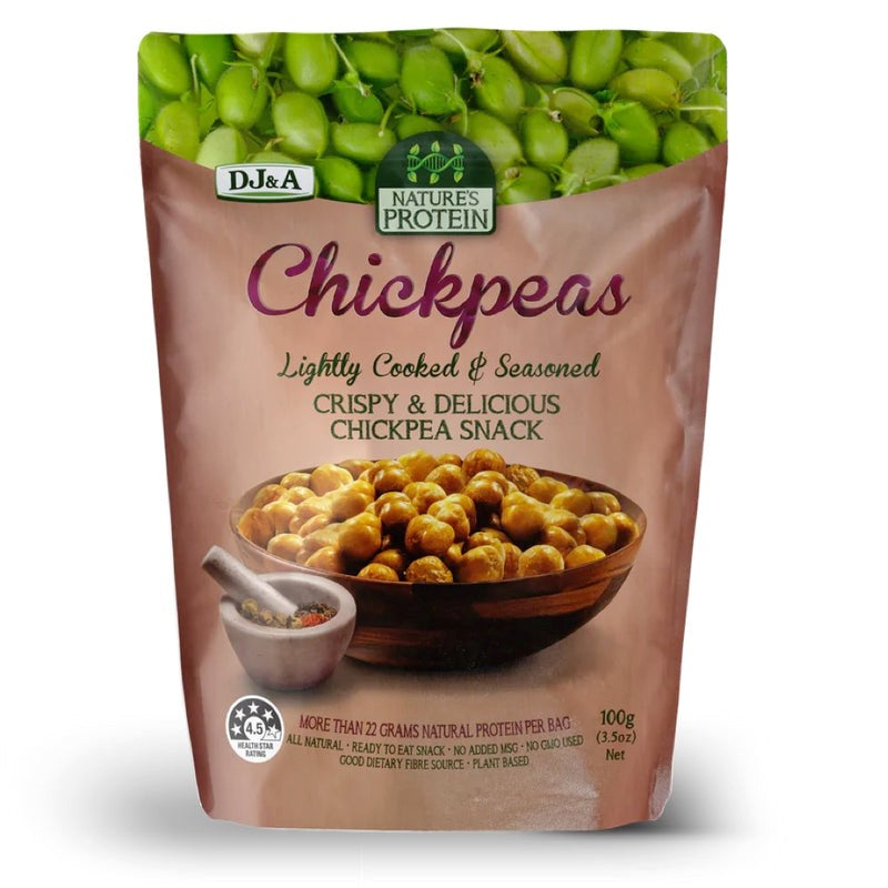 DJ&A - Peas - Chickpeas - Lightly Seasoned 10 x 100g