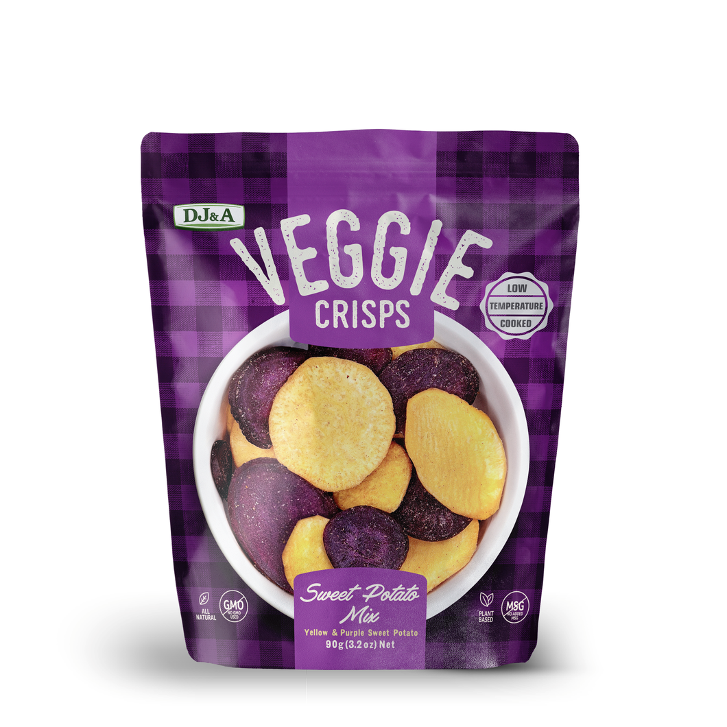 DJ&A - Veggie - Crisps - Sweet Potato Mix 9 x 90g