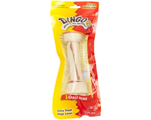 Dingo Pet Bones - Meat & Rawhide Bone Large - 5 x 99g
