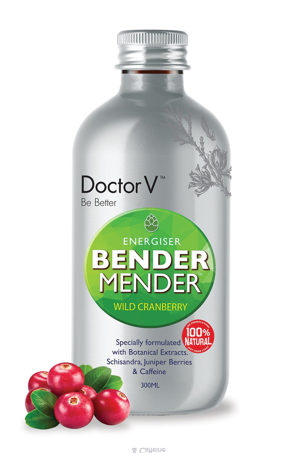 Doctor V - Healthy Energy Drinks - Bender Mender 12 x 300ml
