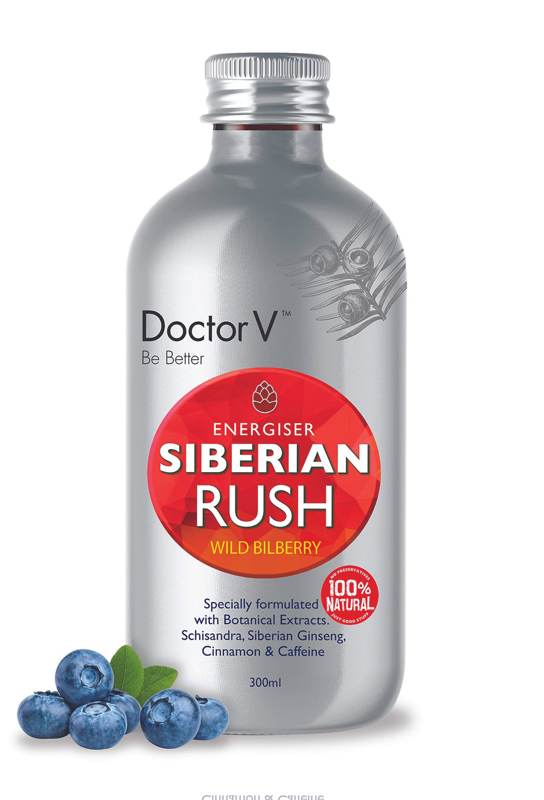 Doctor V - Healthy Energy Drinks - Siberian Rush 12 x 300ml