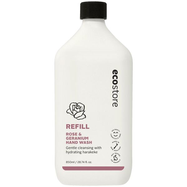 Ecostore - Hand Wash Refill, Rose & Geranium 3 x 850ml