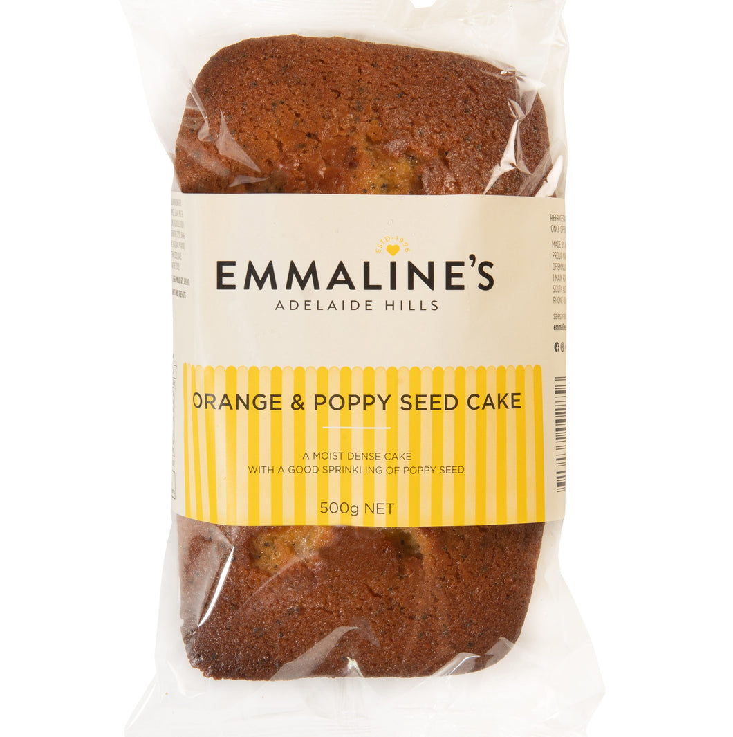 Emmaline's - Orange & Poppyseed Cake 500g