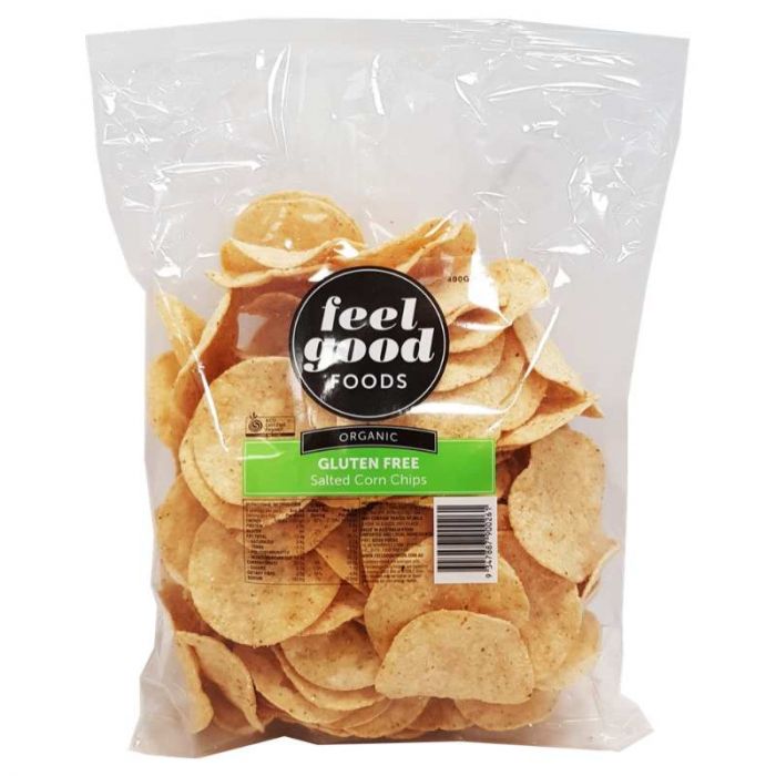 Feel Good Food - Organic/ Gluten Free/ GMO Free Corn Chips 6 x 400g