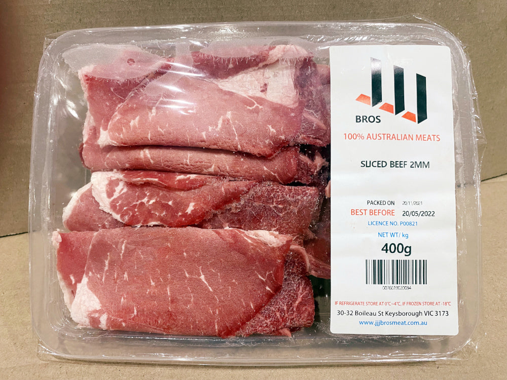 Frozen Meat - Japanese Frozen Meat - Beef Chuck Slice (2mm) - 2 x 500g