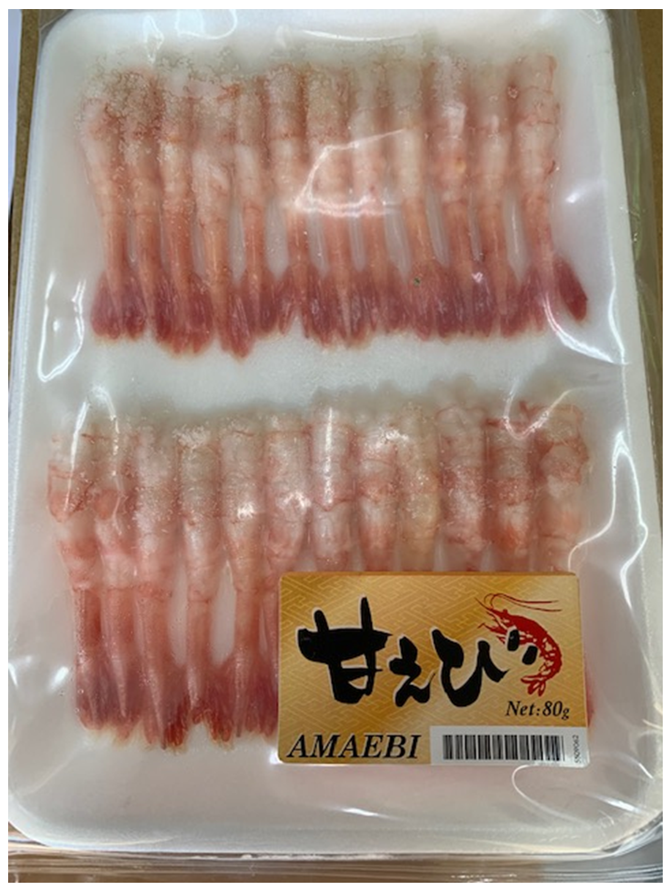 Frozen Seafood - Japanese Frozen Seafood - Amaebi (9-10cm - 20pc) - 2 x 5 L