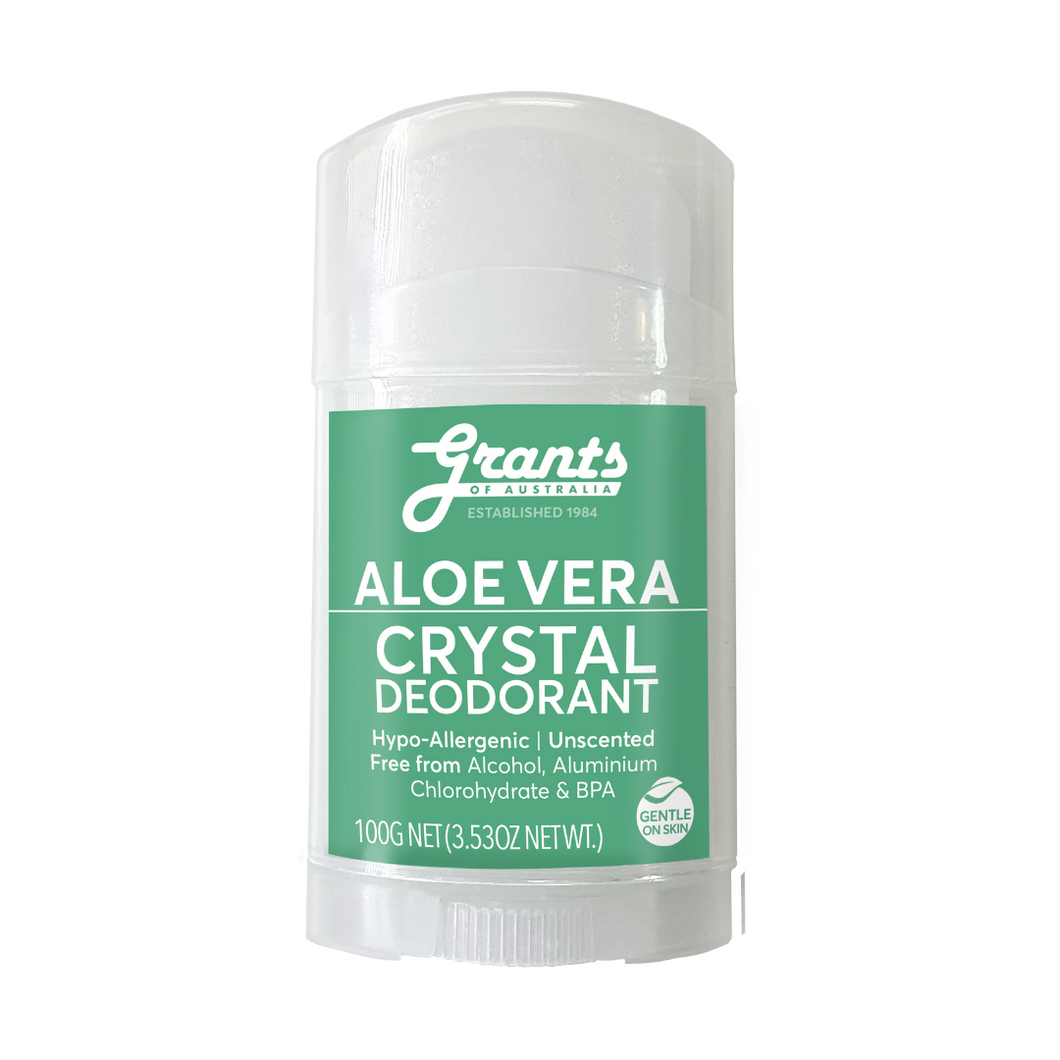 Grants Of Australia - Crystal Deodorant - Aloe Vera  12 x 100g