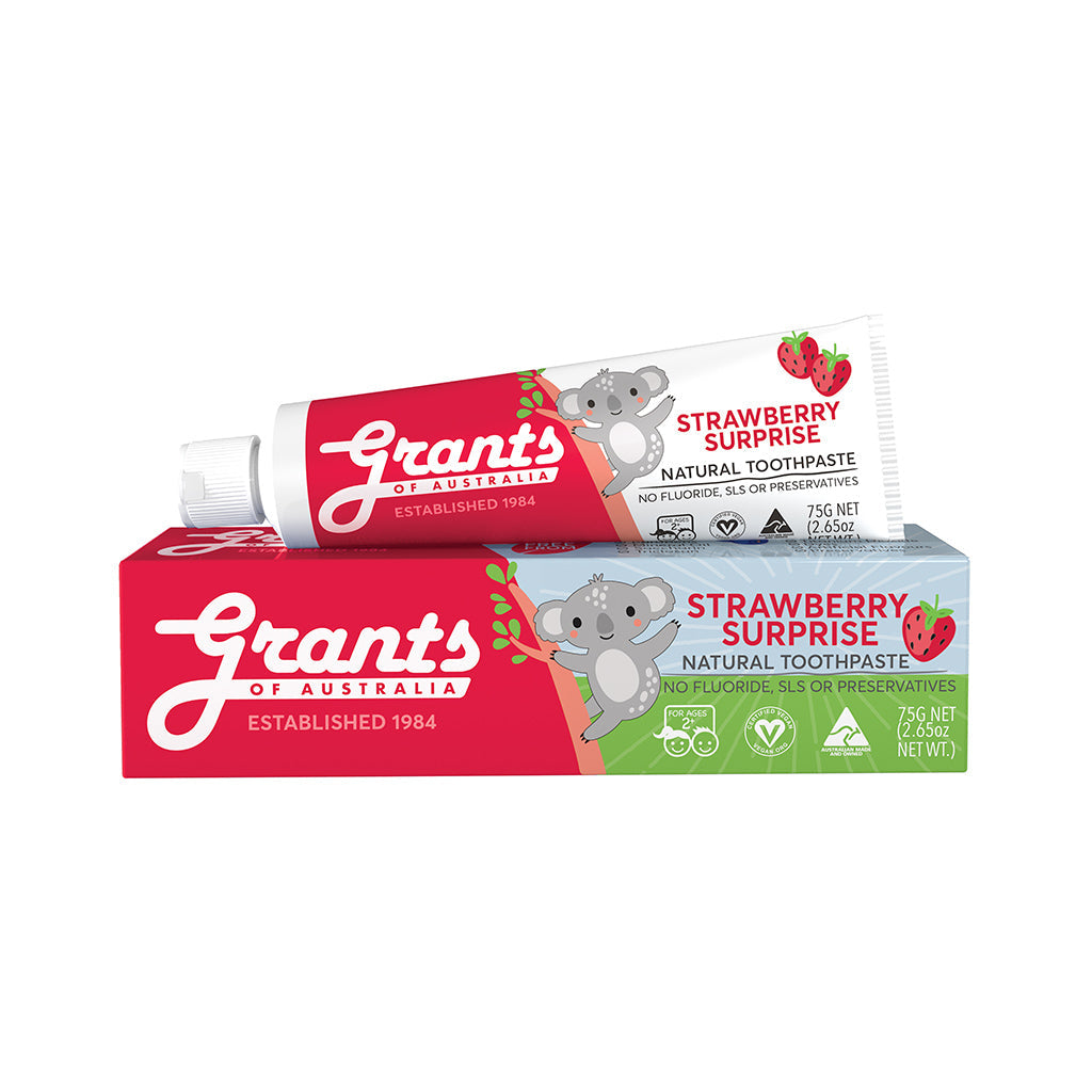 Grants Of Australia - Kids Toothpaste - Kids Strawberry 12 x 75g