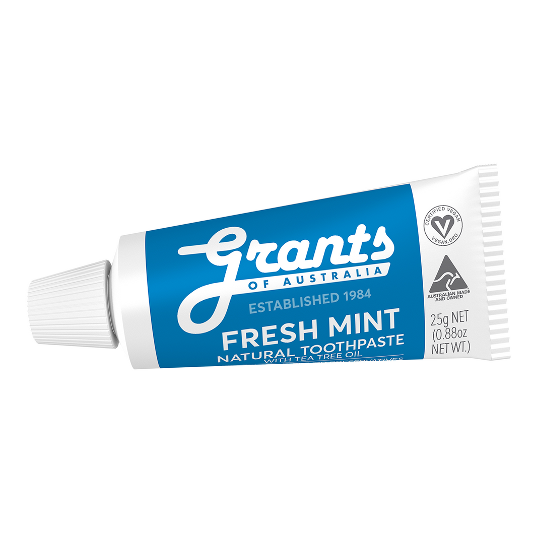 Grants Of Australia - Toothpaste - MINI Fresh Mint  12 x 25g