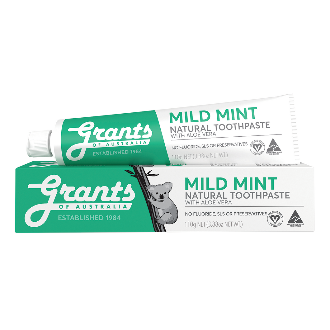 Grants Of Australia - Toothpaste - Mild Mint  12 x 110g