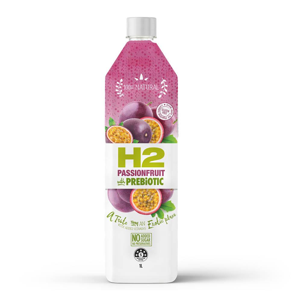 H2 - Passionfruit with Prebiotic & Vitamins Juice 6 x 1L