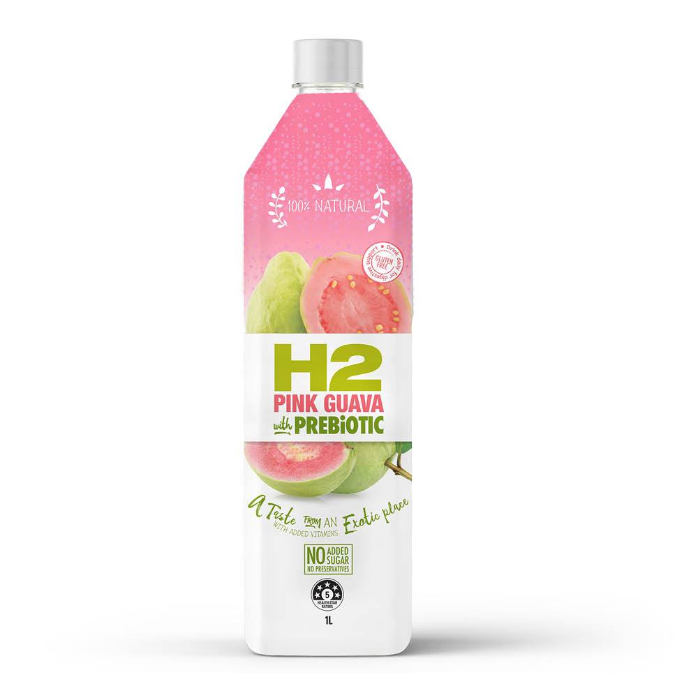 H2 - Pink Guava with Prebiotic & Vitamins Juice 6 x 1L