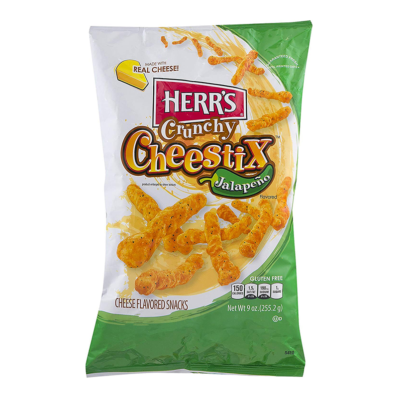 Herr's - Puffed Snacks - Crunchy Cheestix Jalapeno 8 x 255g