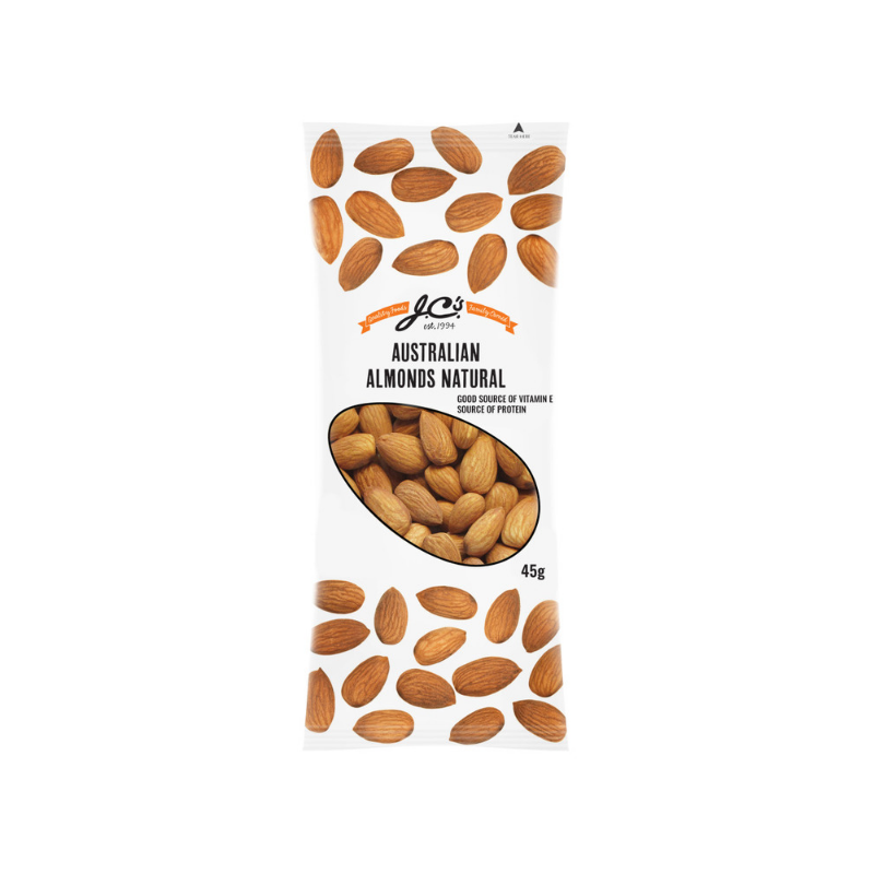 Jc’s Almonds Natural Australian Snack Pack 18 x 45g