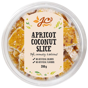Jc’s Apricot and Coconut Slice Tubs 12 x 200g
