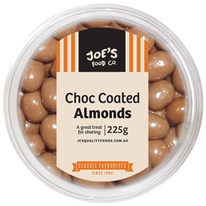 Jc’s Choc Coated Almonds Tubs 12 x 225g