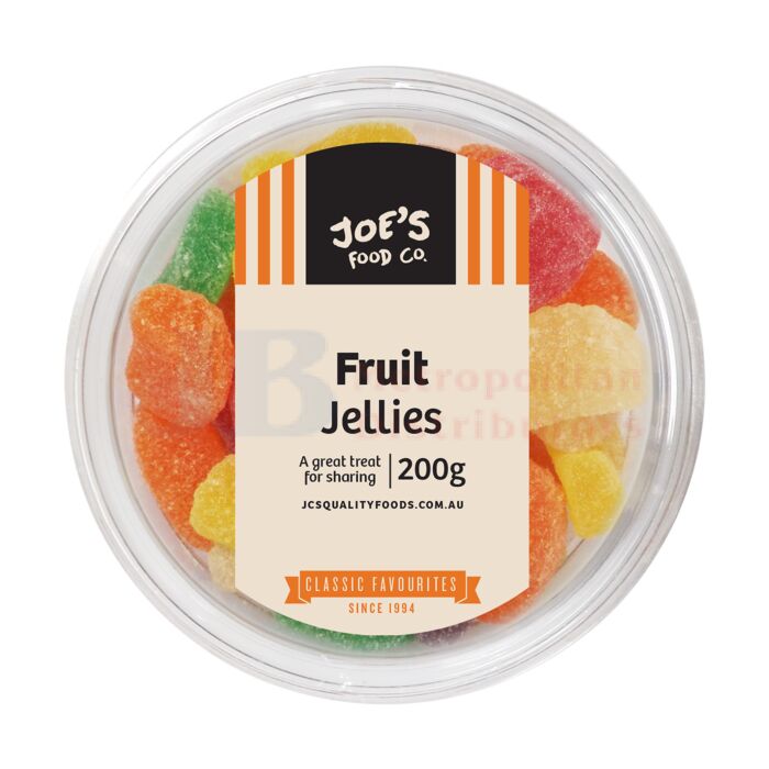 Jc’s Fruit Jellies Tubs 12 x 200g