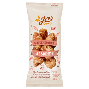 Jc’s Maple Coconut Almonds Snack Pack 18 x 35g
