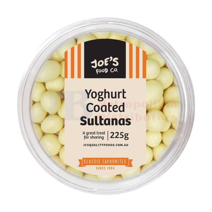 Jc’s - Yoghurt Coated Sultanas Tubs 12 x 225g