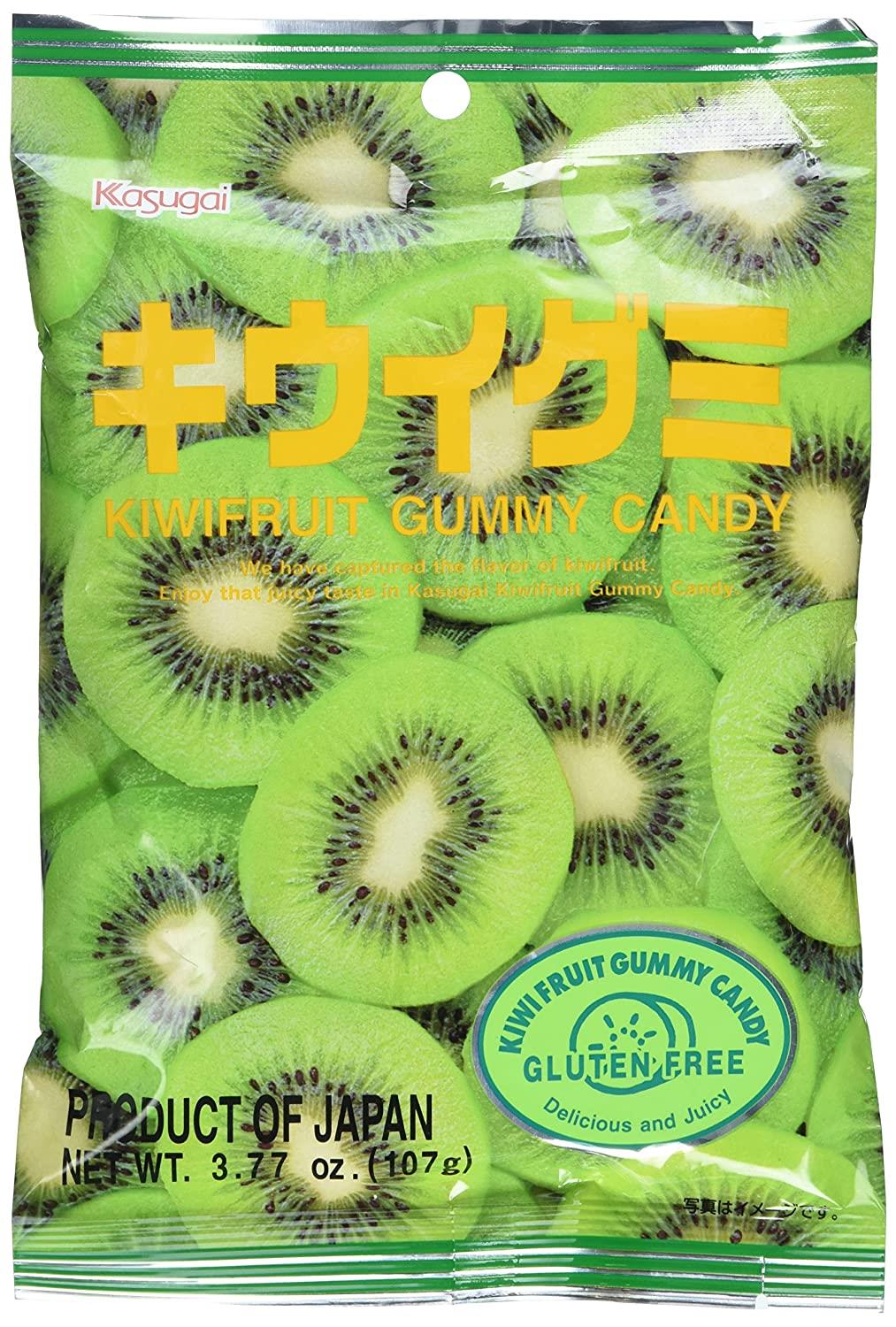 Kasugai - Japanese Candy - Gummy Kiwi - 12 x 107g