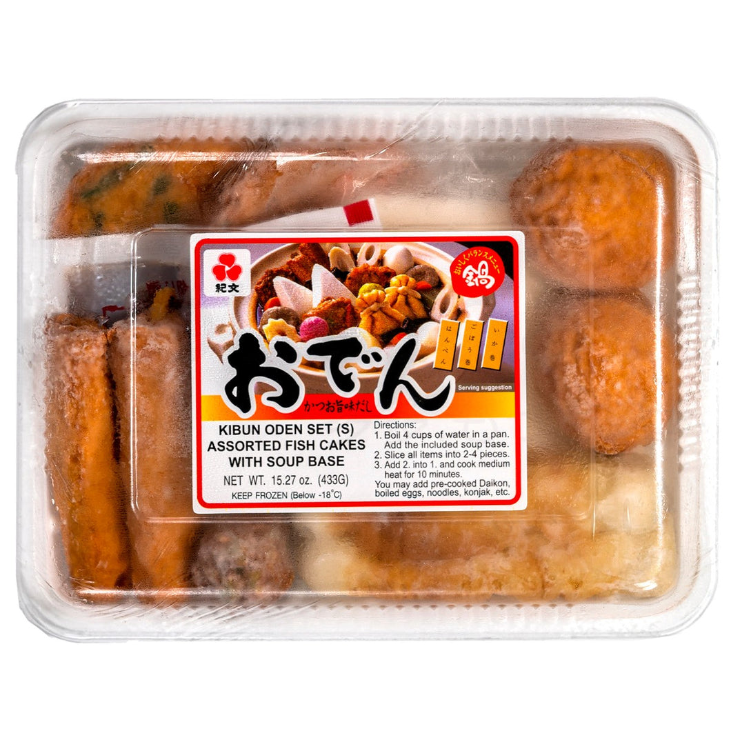 Kibun - Japanese Frozen Seafood - Oden Set (Assorted Fish Cake) - 3 x 433g