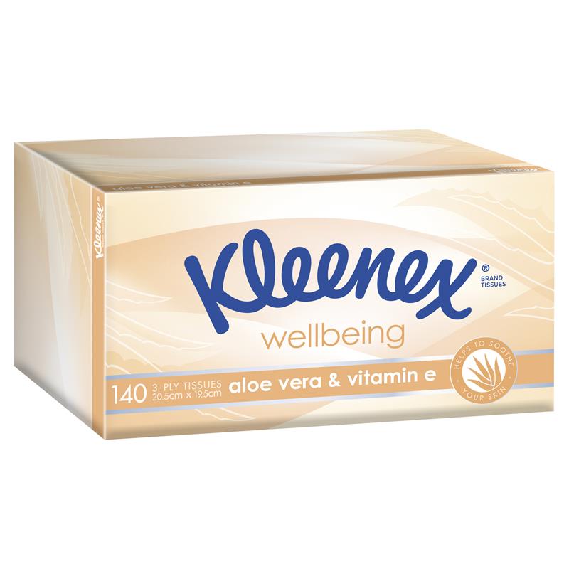 Kleenex - Facial Tissue - Aloe Vera 140 Sheets x 8