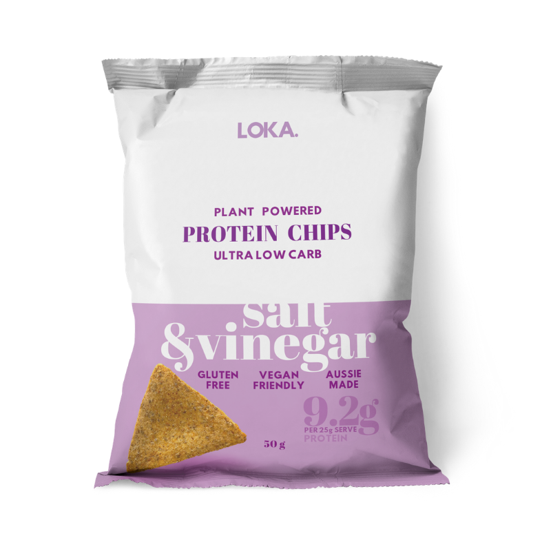 Loka - Protein Chips - Salt & Vinegar  12 x 50g