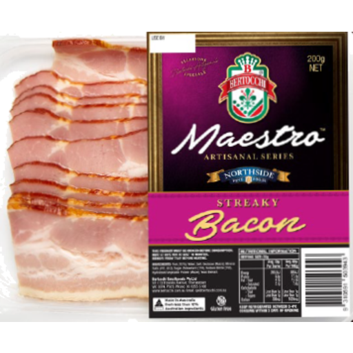 Bertocchi - Maestro Streaky Bacon 200g